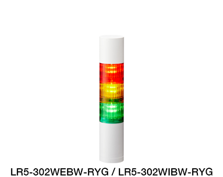 Φ50 LED Signal Tower (Ethernet / EtherNet/IP Control Compatible) LR5-LAN Series