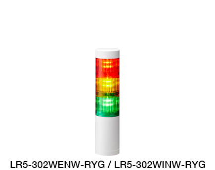 Φ50 LED Signal Tower (Ethernet / EtherNet/IP Control Compatible) LR5-LAN Series
